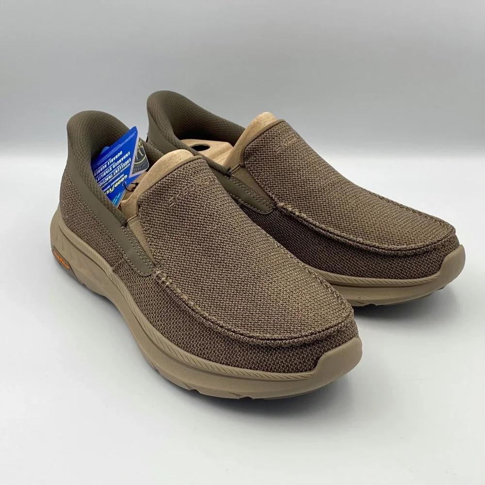 SKECHERS Men's Size 11.5 Hands Free‎ Slip-Ins Pollard-Wilfred Taupe Shoes 205451